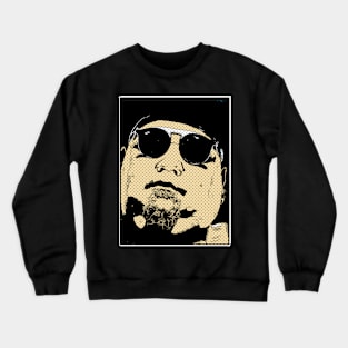 Pop Art Men Chubby Glasses 1980s Crewneck Sweatshirt